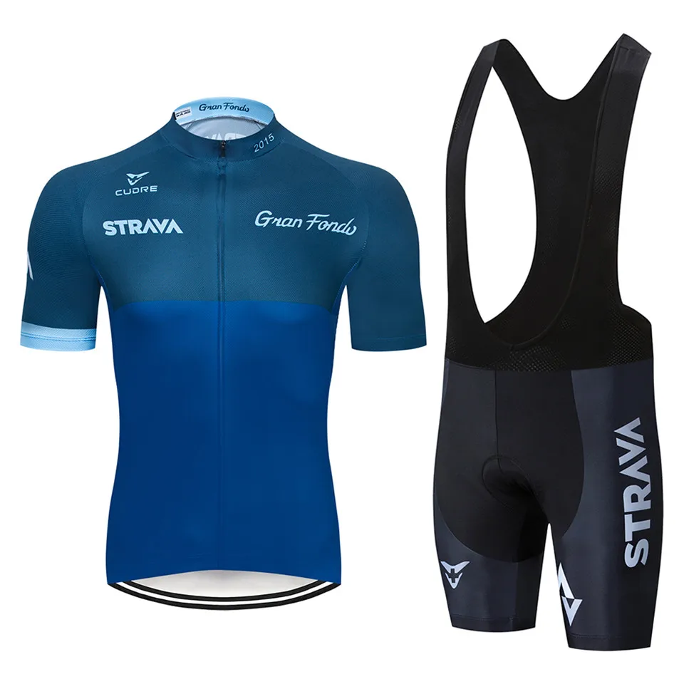 Комплект одежды для велоспорта STRAVA Pro летняя дышащая рубашка с коротким рукавом и