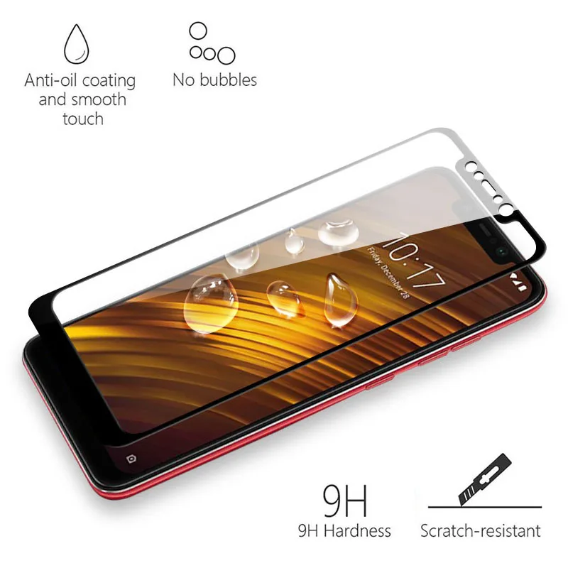 Полное покрытие из закаленного стекла для Xiaomi 8 8SE A2 MAX 3 redmi note 5 защитная пленка на