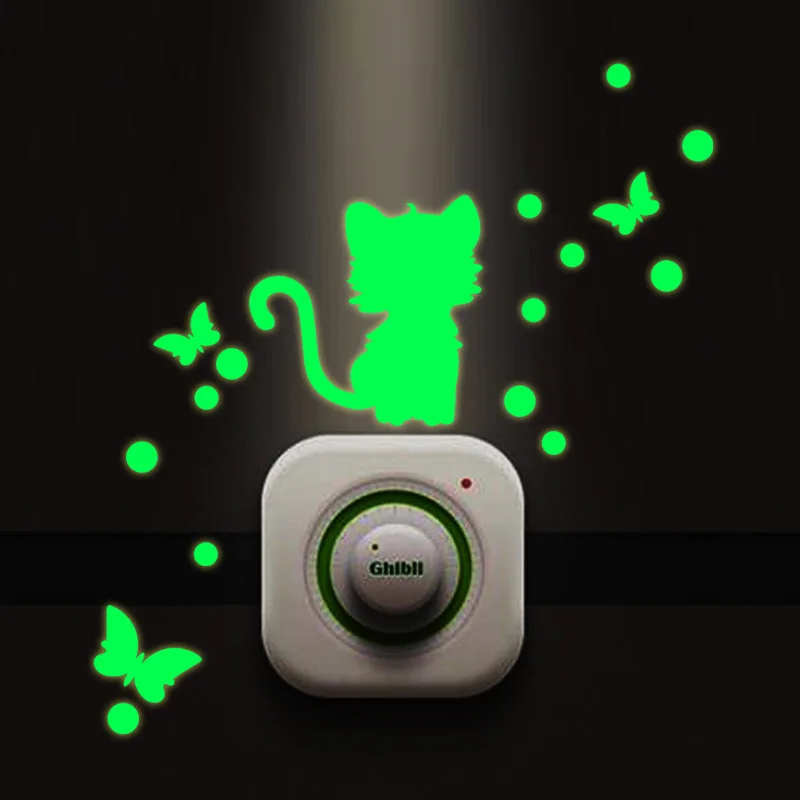 

Милые светящиеся наклейки с котами HonC