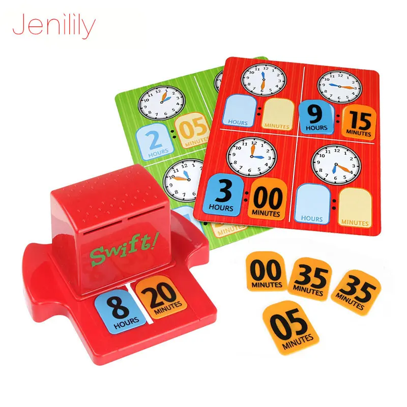 

Children's Puzzle Toy Bingo Game Time-Telling Early Education Desktop Toys Improve Concentration Kid Party Gifts