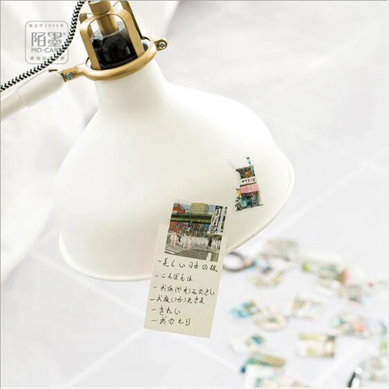 NEW Travel Landscape Diary Stickers Pack Kawaii Planner Scrapbooking Sticky Stationery Escolar School Supplies 45PCS/sets | Канцтовары