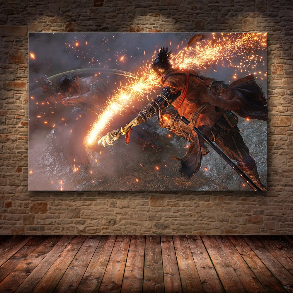 14 Без рамы Плакат Украшение живопись Sekiro: Тени умрёт дважды на HD холсте Живопись Искусство - Цвет: 14