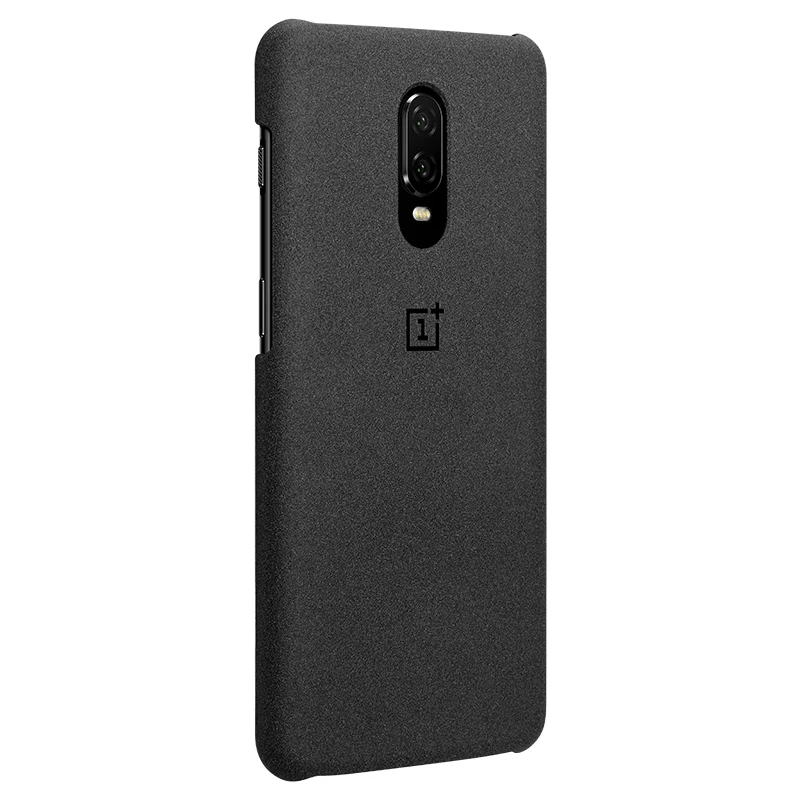 Для OnePlus 6T чехол Официальный Oneplus 6T силиконовый защитный чехол бампер чехол для One Plus 6T красный нейлон Karbon - Цвет: Sandstone