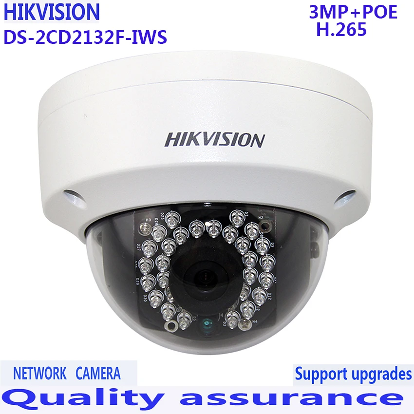 HIKVISION DS 2CD2132F IWS 3MP безопасности сетевая камера Wi Fi POE открытый мини замкнутой