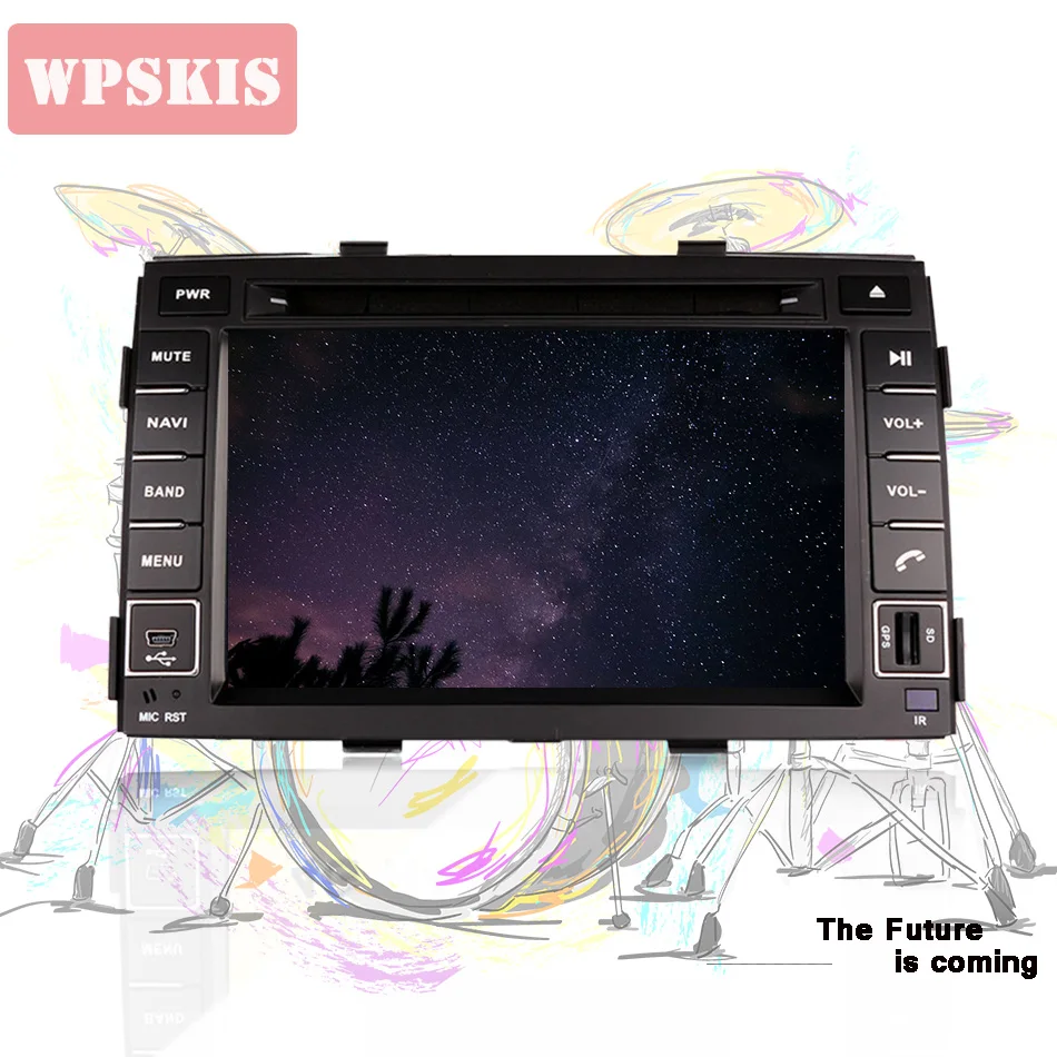 Автомобильный dvd-плеер для KIA Sorento 2009-2012 2Din 4 + 64 гб Android 9 0 GPS-навигация головное