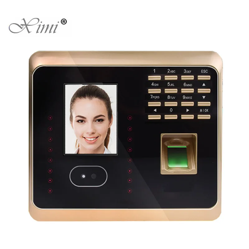 ZK UF100Plus система распознавания лиц с считывателем отпечатков пальцев TCP/IP WIFI часы
