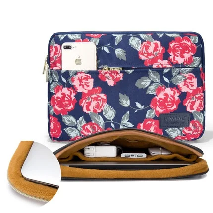 Red Rose Бренд Kinmac чехол для ноутбука 1", 15", 15,6 дюймов Сумка для ноутбука для MacBook Air Pro 13,3, 15,4 Прямая поставка - Цвет: Red Rose
