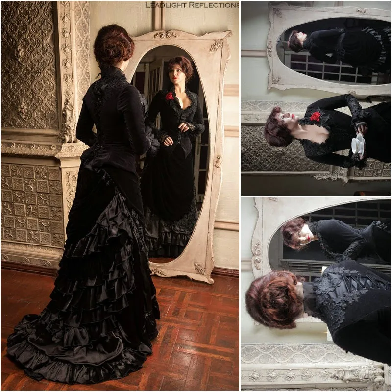 

SC-481 Victorian Gothic/Vintage Dress Halloween Theater dress Custom made