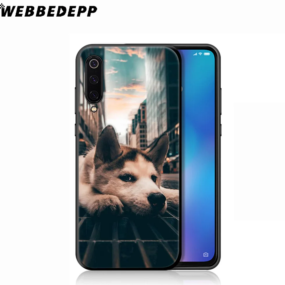 WEBBEDEPP Husky Cute Simple Wolf Soft Case for Xiaomi Mi 9T 9 8 SE 6 A1 A2 A3 Lite MiA1 MiA2 MiA3 F1 MAX 3 Mi8 CC9E CC9 |