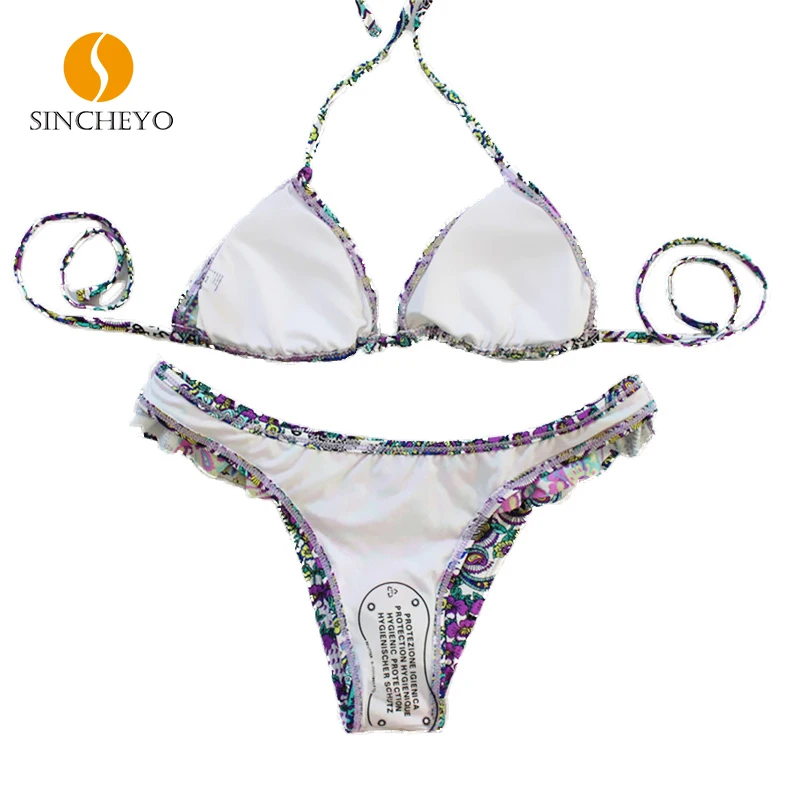 Бикини женщины 2016 Летний новый стиль тригональной купальники push up с таинственный