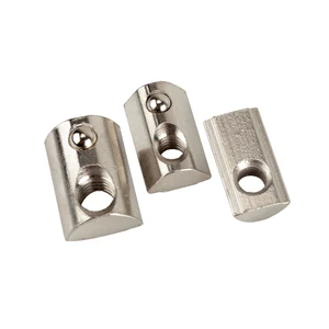 Алюминиевый экструзионный профиль 2020, 3030, 4040, 4545, CNC M4, M5, M6, M8, полукруглая эластичная пружинная гайка, шариковая гайка, 20 шт. или 50 шт. опционально