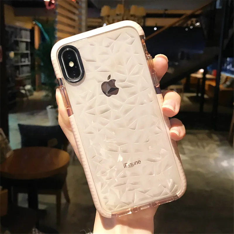 Простой Чехол-книжка с бриллиантовым узором для телефона iPhone6 6S 7 8 Plus X модный