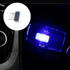 Автомобильный Универсальный USB светодиодный декоративный светильник, автозапчасти для Toyota Camry Corolla RAV4 Yaris high LanderLand CruiserPRADO Vios Vitz