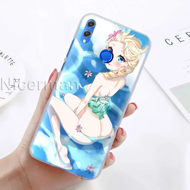 Чехол для телефона для Honor Y9 Y7 Y5 Y6 Y9 Honor 10 20 Lite 8X 8A Play, прозрачный чехол для катания на коньках, фигурных коньках