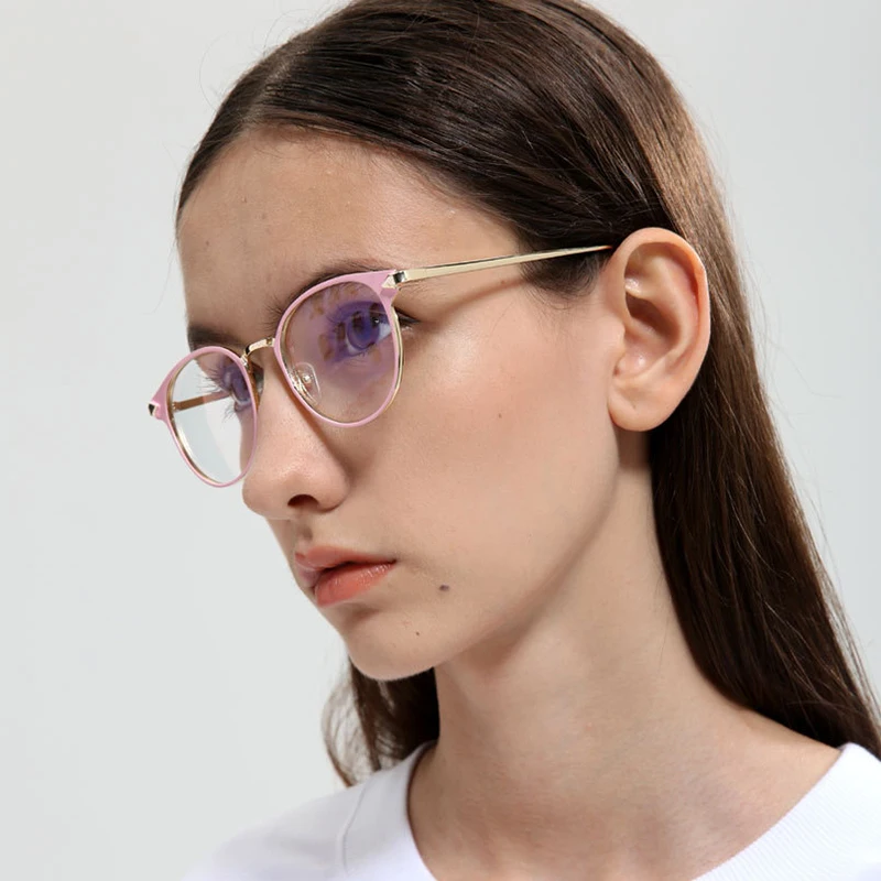 Women woman new full frame sunglasses flat mirror fashion rice nails metal personality round retro glasses | Аксессуары для одежды