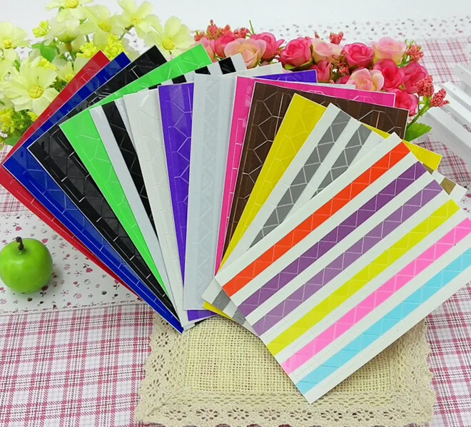 Угловые наклейки Красочные DIY ручной работы фото аксессуары для альбомов реквизит ПВХ фото декоративные угловые наклейки 8 шт