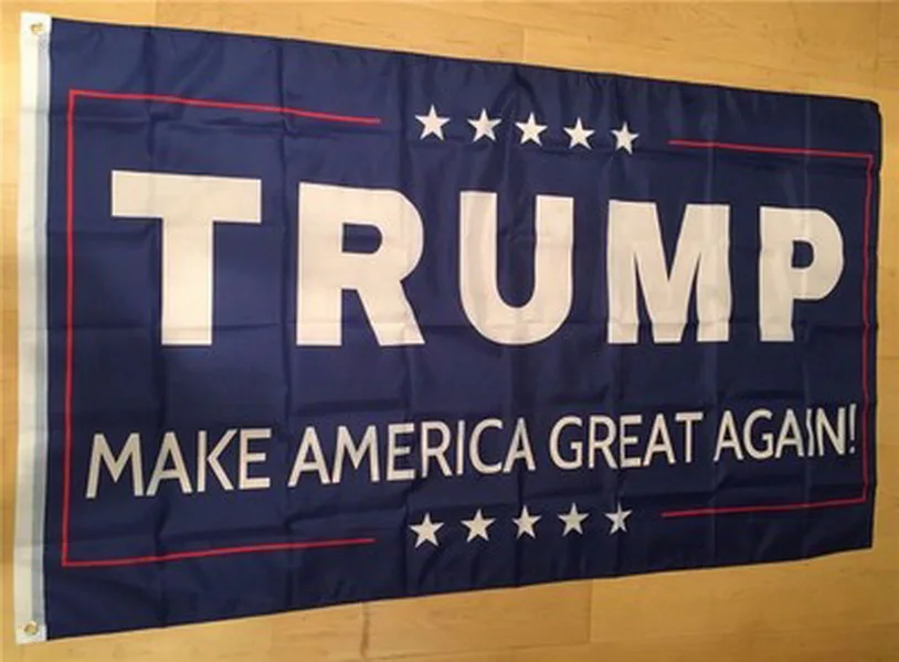 online Atacado 200 Pçs Bandeiras Práticas 3 Por 5 Pé Bandeira Trump Bandeira Americana Latão Grommets Banners