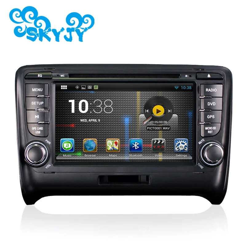 Автомобильный DVD плеер 2 Din HD 7 дюймов 8 ГБ GPS аудио радио стерео FM Bluetooth для Audi TT 2006 ~
