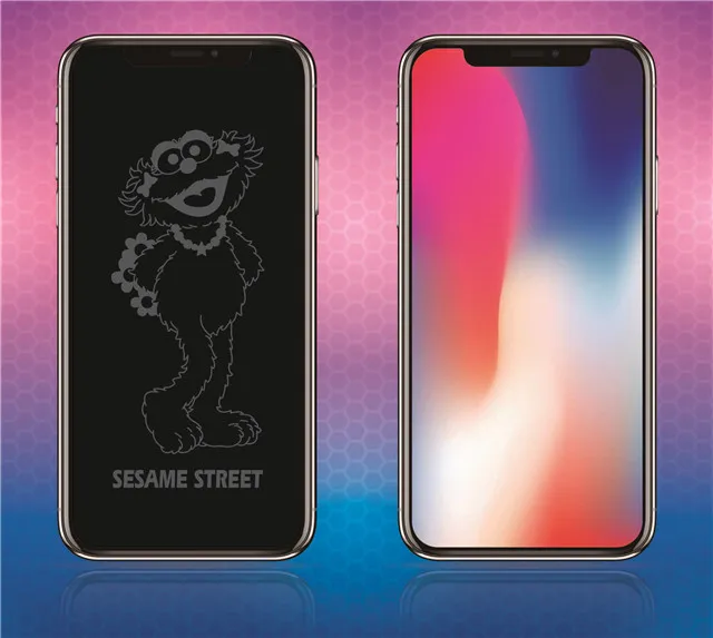 16 Sailor Moon One Piece Sesame Street Totoro Pattern For iPhone X XR XS Max 3D Full Screen Protector Tempered Glass - Цвет: 16