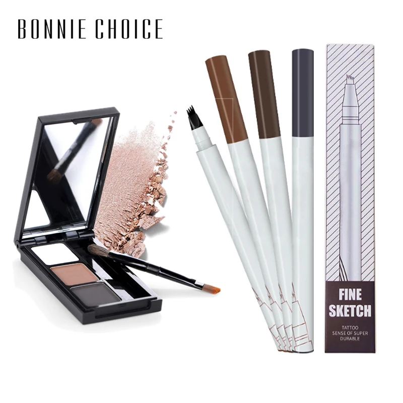 BONNIE CHOICE Тато для бровей карандаш водостойкий стойкий порошок автоматический
