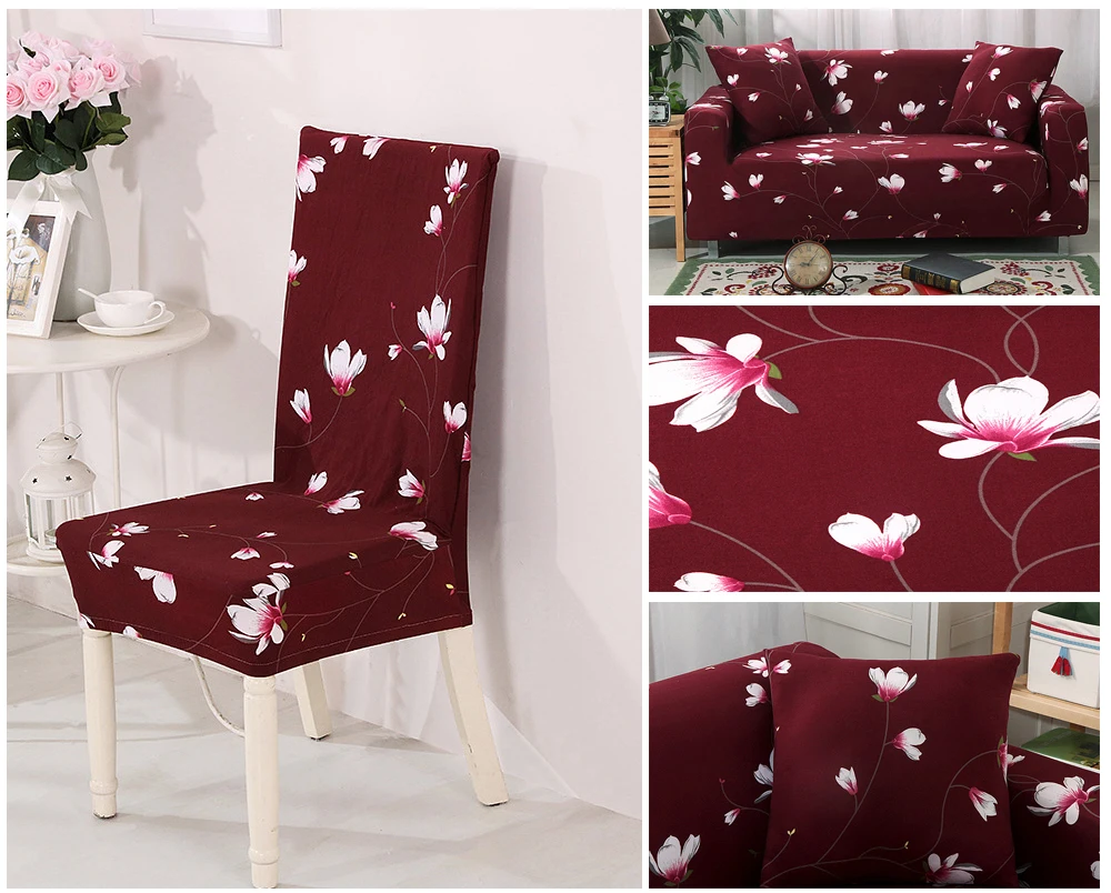Чехлы на кухонные стулья спандекс Funda silla чехол из спандекса стрейч чехлы для стульев чехлы на кресла стрейч обеденный 1 шт