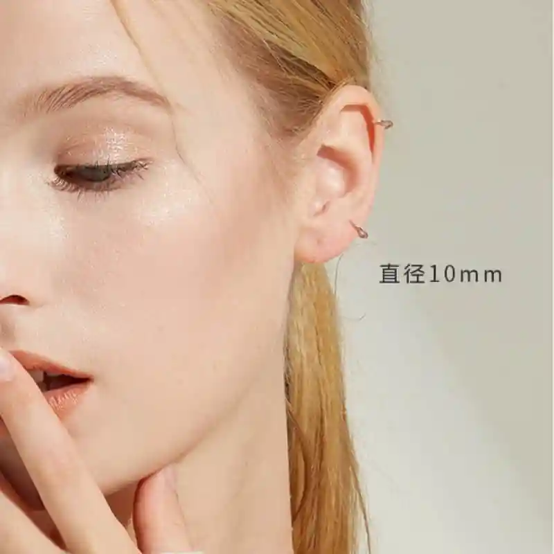 Женские серьги кольца Aros Mujer Oreja простые из стерлингового серебра 925 пробы с