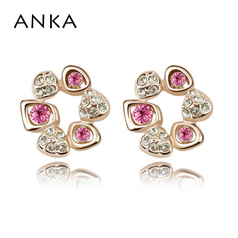 Серьги-гвоздики с австрийским цветком высокое качество бесплатная доставка #90339 |