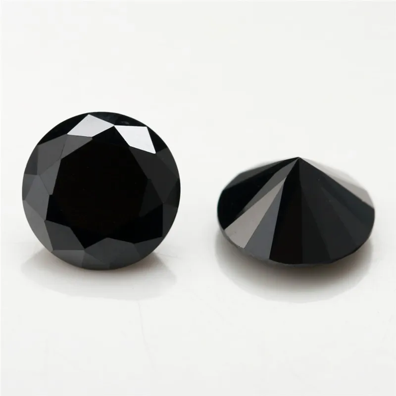 

1mm-3mm black cz gemstone color cz stone wuzhou factory