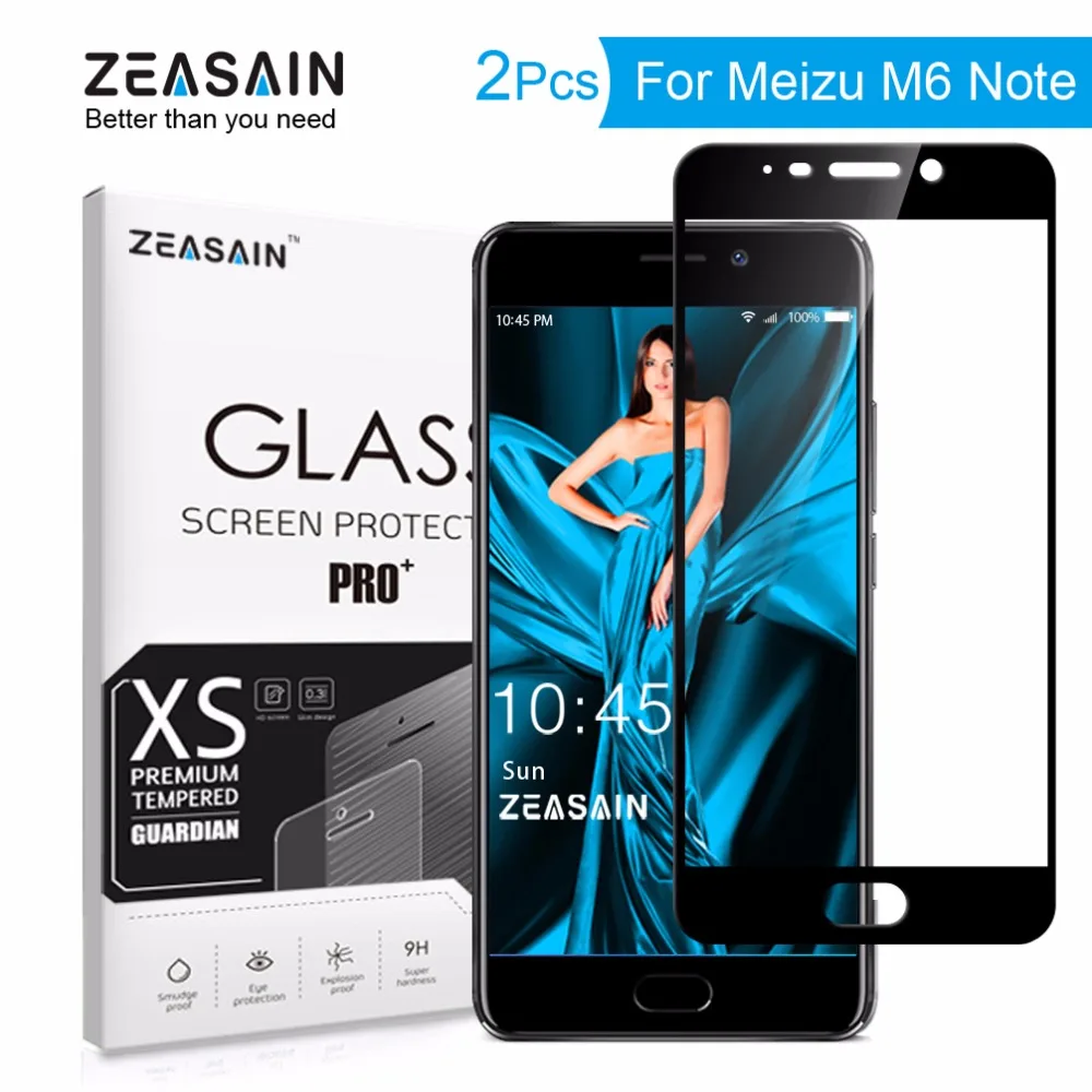 2 шт./упаковка закаленное стекло для Meizu M6 Note Meilan 6 Note6|Защитные стёкла и плёнки