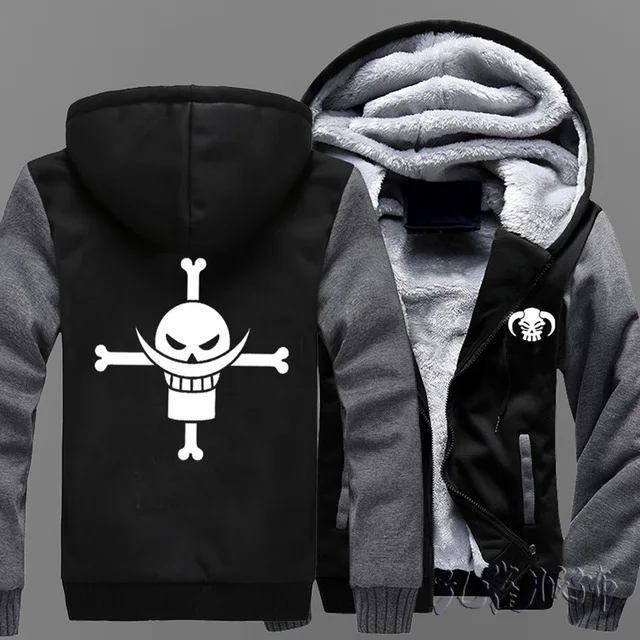 Dropshiping Аниме One Piece белая борода Portgas D Ace толстовка с капюшоном Косплэй толстые