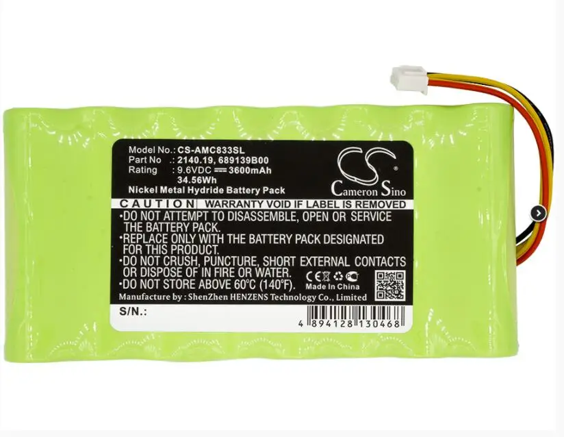 Аккумулятор Cameron Sino 3600mAh для AMC 3945/3945-B 8333 8335 8336 8435 CA6116 CA6550 CA6555 OX осциллографы 2140 19