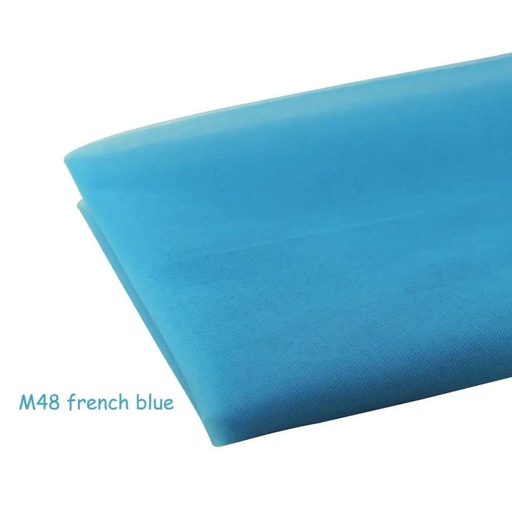 french blue 10 м/лот, 160 см, середина, Жесткая сетка, тюль, ткань, платье-пачка, вечерние, свадебные украшения, 10 м/лот, можно смешивать цвета - Цвет: french blue