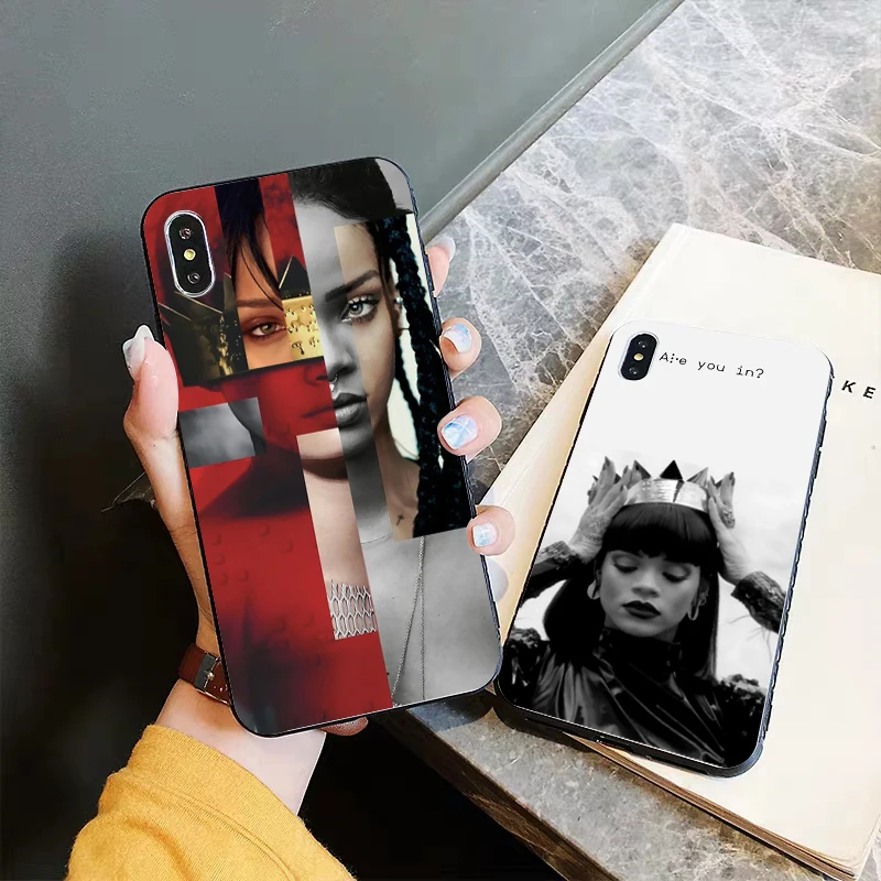 Rihanna милые обои фотографии роскошный силиконовый чехол для iPhone 5 5S 6 6S Plus 7 8 11 Pro X XS