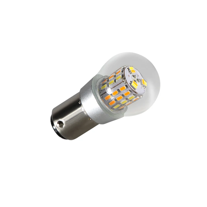Bay15d p21 5 Вт 1157 12 В led canbus лампочка светильник двойной цвет белый желтый Dc вольт