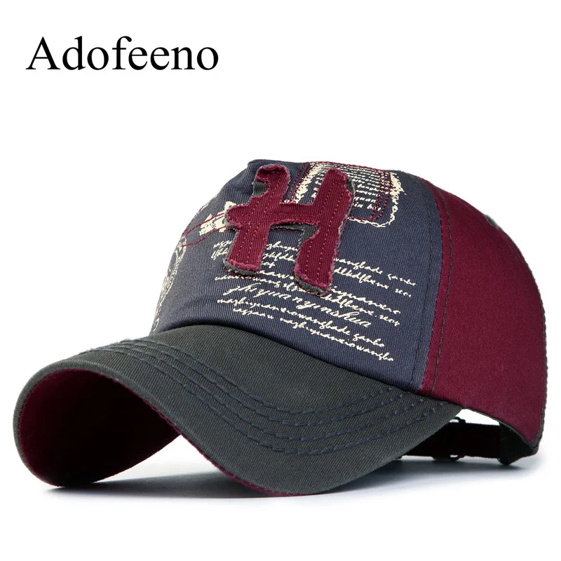 Мужские и женские бейсболки Adofeeno регулируемые Хлопковые с надписью Snapback|Мужские