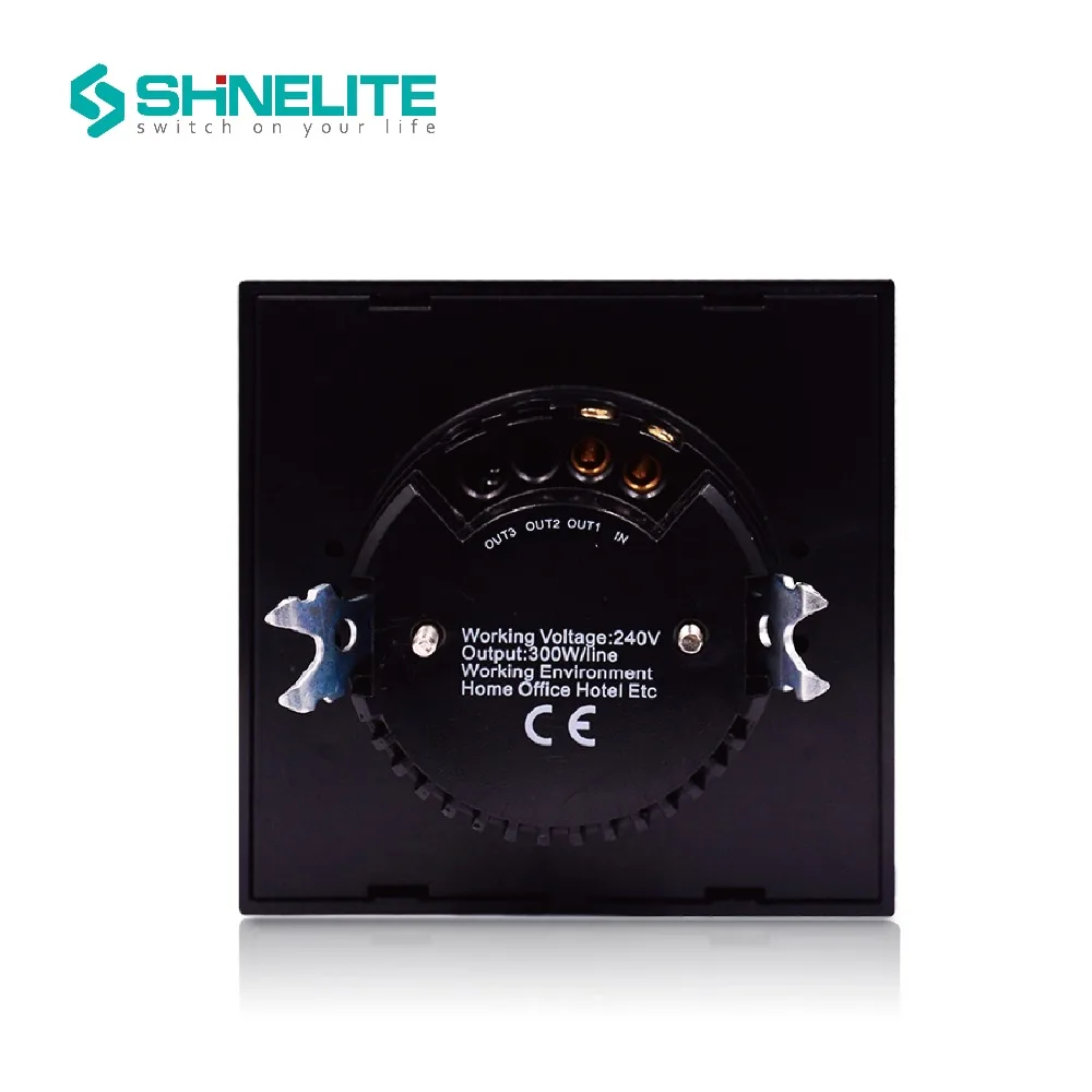 Shinelite стандарт ЕС хрустальный умный сенсорный переключатель диммера +