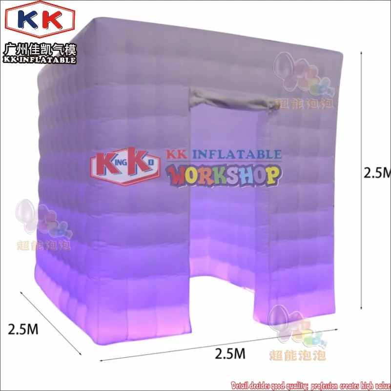 2 5x2 5 mts cube светодиодный надувной фотобокс сделано в Гуанчжоу KK надувная фабрика