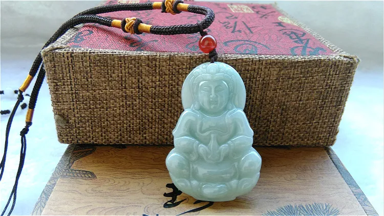 Юй Гуаньинь кулон мужские модели большое ожерелье с сертификатом|guanyin pendant|large