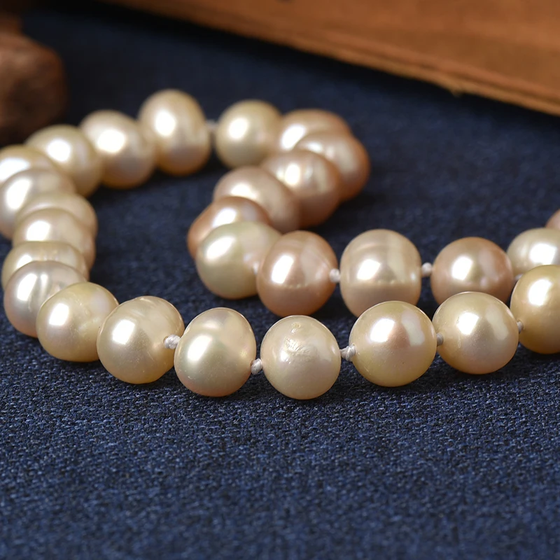 Short sized 1 rows Having a circle and an ellipse Combination 9-10 MM Freshwater unique Pearl Necklace | Украшения и аксессуары