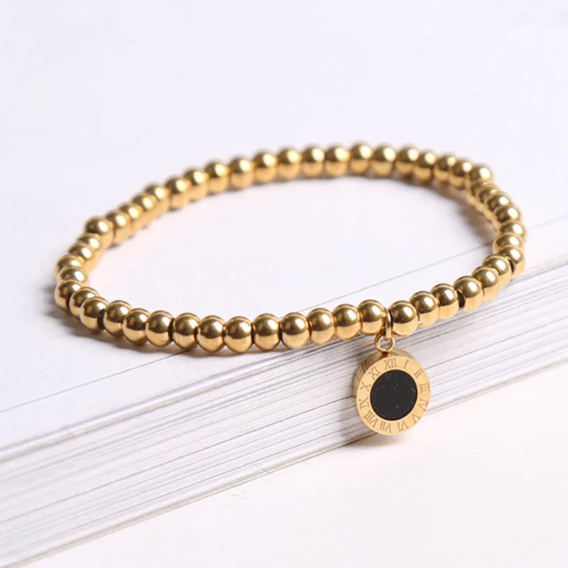 Модные Роскошные ювелирные изделия золотой цвет римские цифры белый корпус