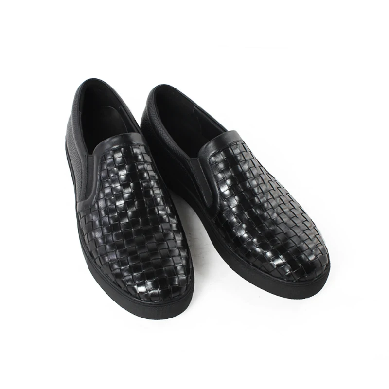 Vikeduo 2020 Summer Handmade Designer High Quality Men Flats Shoes Breathable Fashion Genuine Leather Casual Black Footwear | Обувь