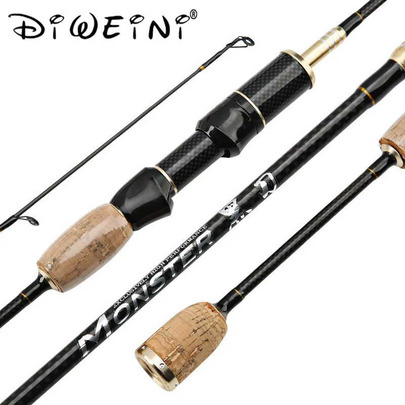 

2021 New UL Power Spinning Rods 1.8m Lure Wt. 0.8-5g Line Wt. 2-5LB Ultra Light Carbon Spinning Fishing Rod Rod Vava De Pesca