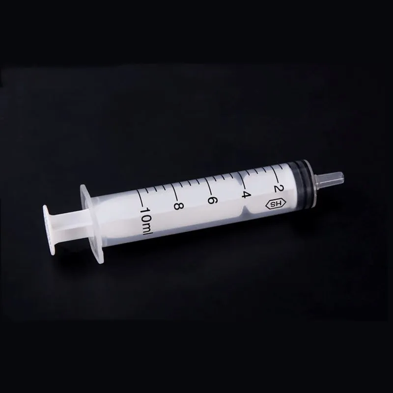 50 pcs 10 ml disposable Syringes Plastic Sterile Syringe With 0.7mm Pointed Tip Needle and Storage Cap For Dispensing Adhesives drop model cartridge dispensing syringes large capacity 1300ml