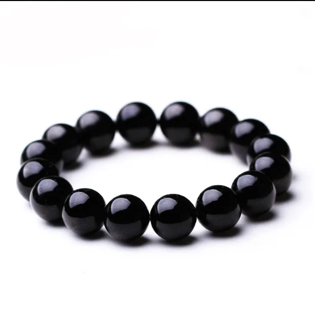 Браслет из натурального черного турмалина и кварца с кристаллами|bracelet bracelet|bracelet