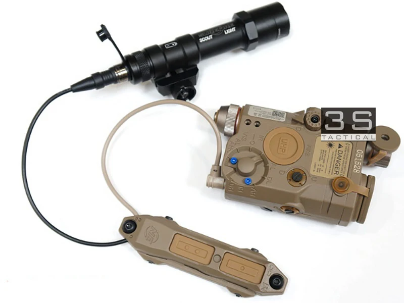Tactical Augmented Pressure Double Switch Weapon Light Remote Switch For Elemennt AN PEQ 15 M3X Dbal M300 M600 M720V