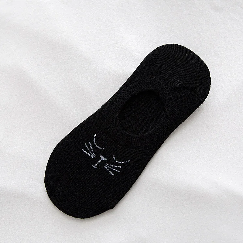 2 пар/лот сезон весна лето новые хлопковые невидимые женские Носки с рисунком