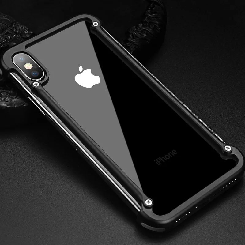 Showkoo металлический каркас телефона бампер для iPhone X 7 8 протектор мобильного чехол