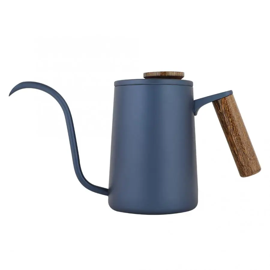 Cafeteira Expresso 600 мл модный капельный кофейник из нержавеющей стали с ручкой длинный гусиная шея носик чайник Prensa Francesa кафе