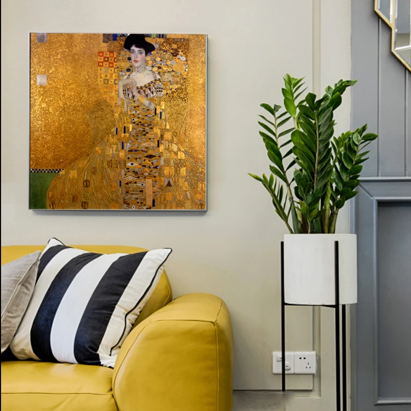 Классические известные постеры Gustav Klimt с рисунком декоративная картина на холсте