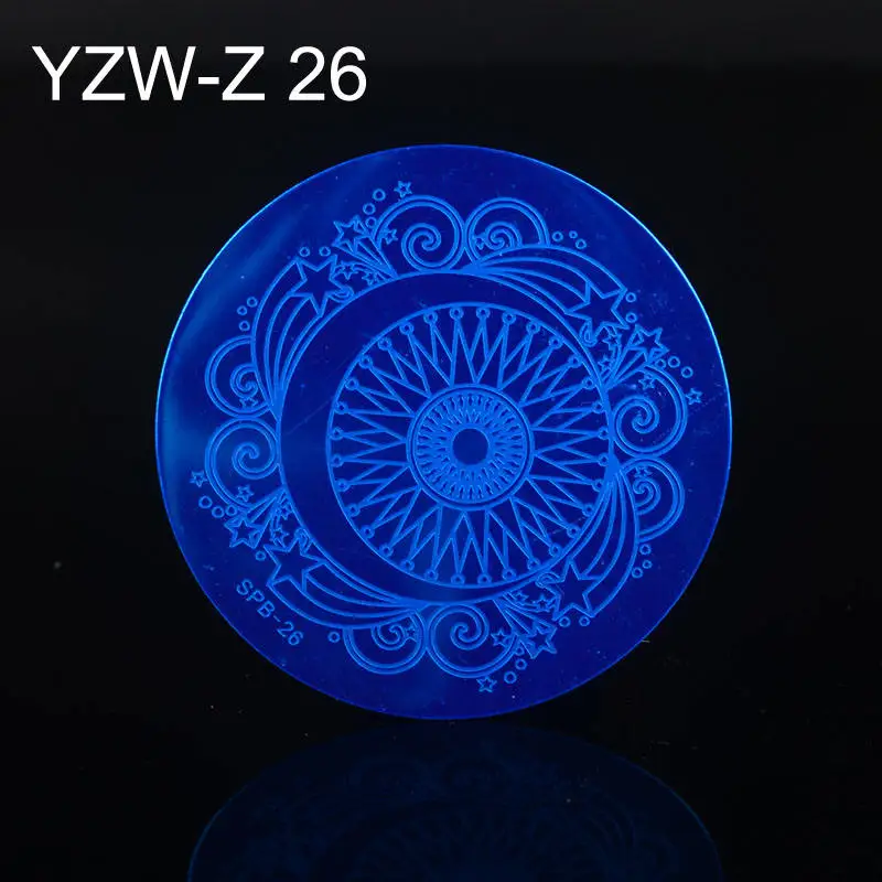 YZW-Z26 30 дизайнов дизайн ногтей штамп шаблон цветок лоза Роза Листья цветочный Рисунок печать пластины для маникюра трафарет - Цвет: YZW-Z26